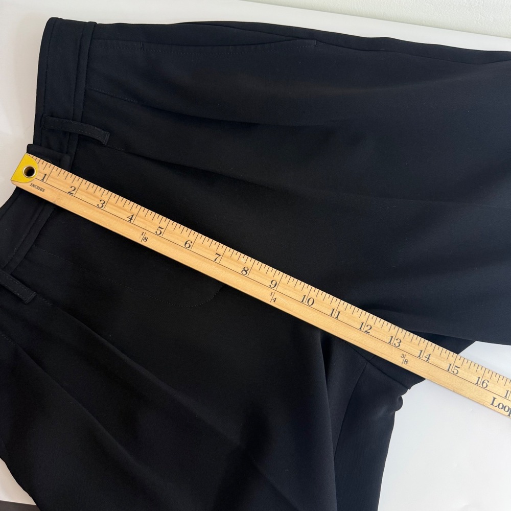 Babaton Aritzia Black Pleated Wide Leg Trousers Pants Sz 0  High Rise Minimalist - Picture 13 of 15